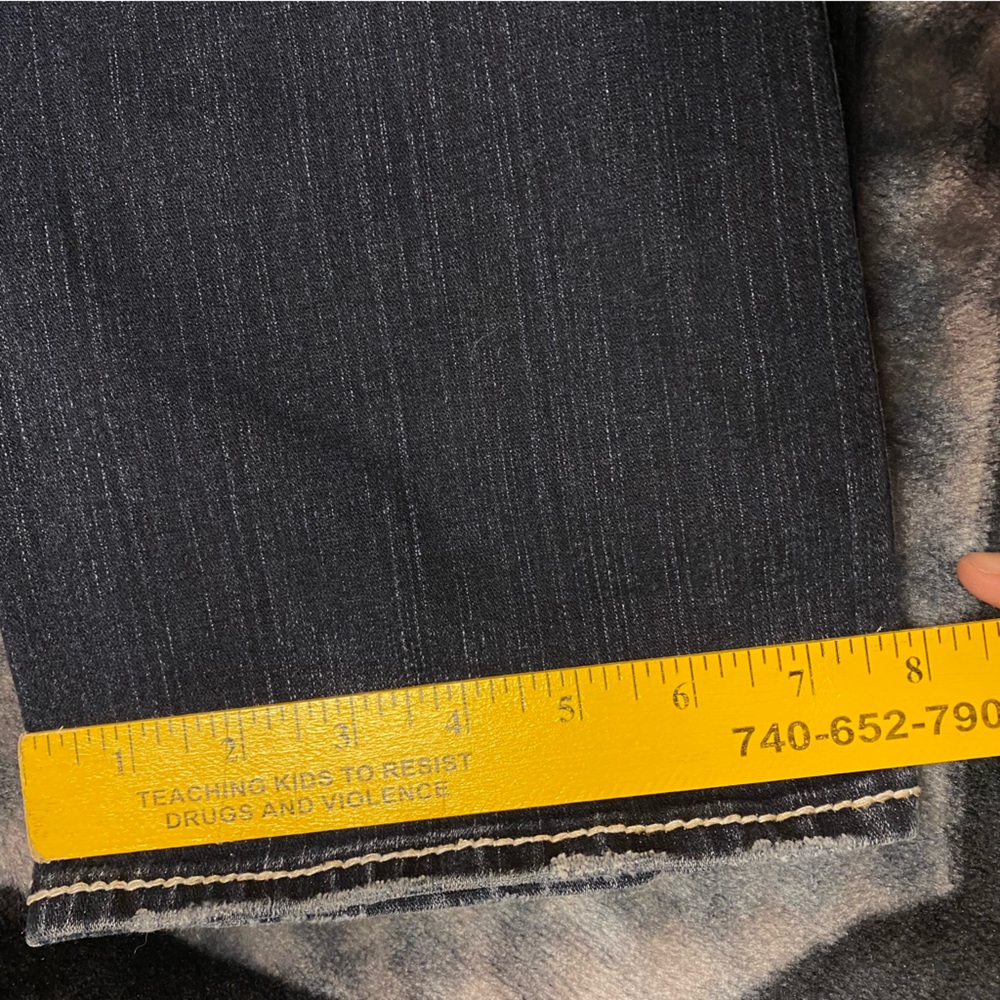 Silver Suki Jeans Womens 29Wx31L Western Glove Works Blue Dark Wash Denim Preppy - Picture 9 of 10
